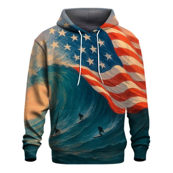 Ocean Waves Of Freedom hoodies fashion