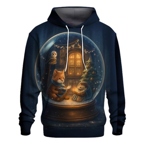 Snow Globe Library Night hoodies fashion