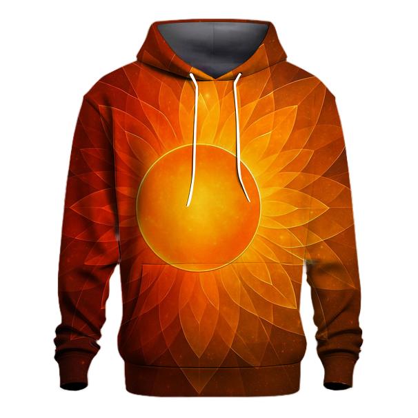 Solar Bloom Gradient Halo lightweight hoodies