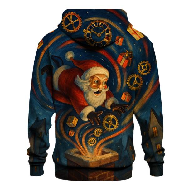 Time Warp Chimney Santa premium hoodies
