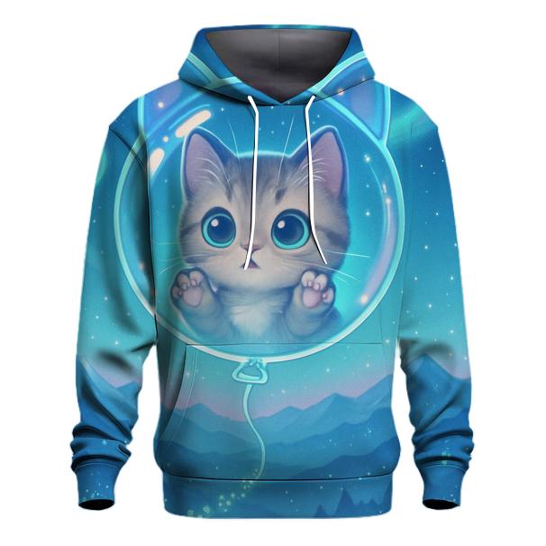 Aurora Stargazer Kitten Balloon hoodie trends