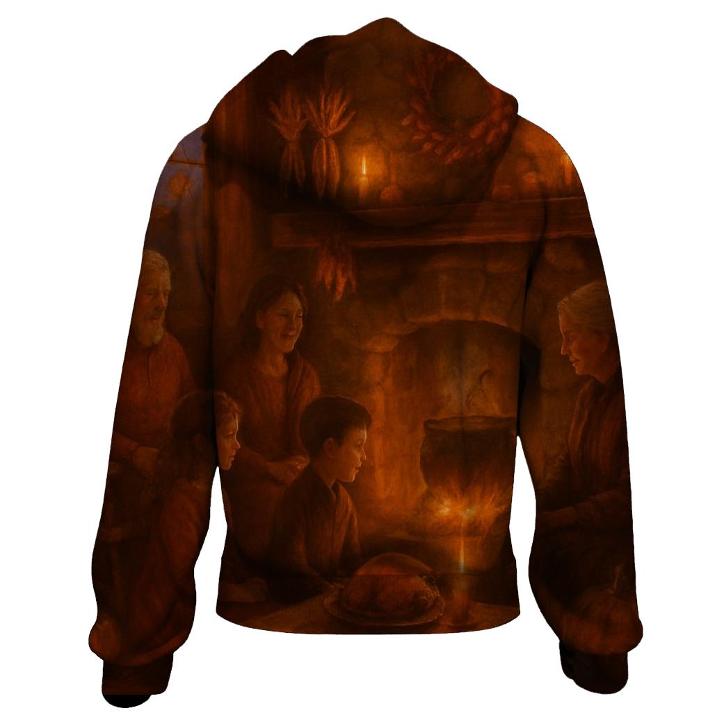 Autumn Hearthside Gathering premium hoodies