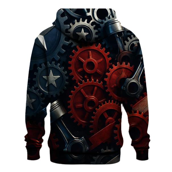 Mechanical Gears Of The Flag custom hoodies