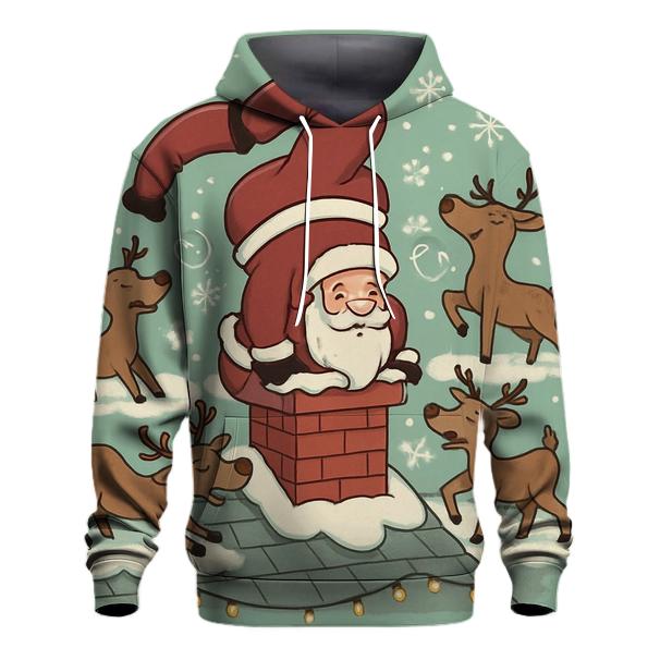 Santa Chimney Yoga Break hoodie trends