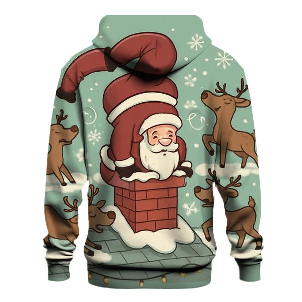 Santa Chimney Yoga Break hoodie trends