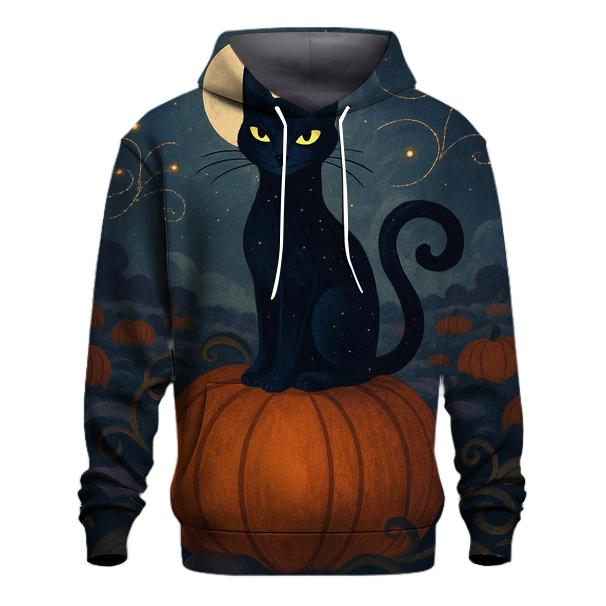 Pumpkin Patch Moonlight Cat custom hoodies