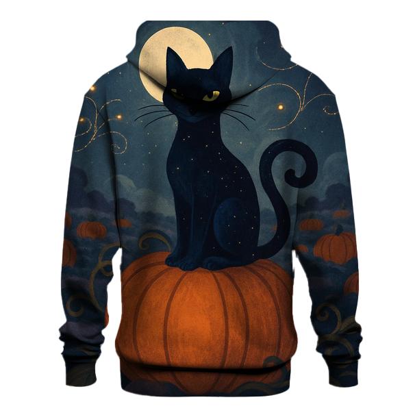 Pumpkin Patch Moonlight Cat custom hoodies