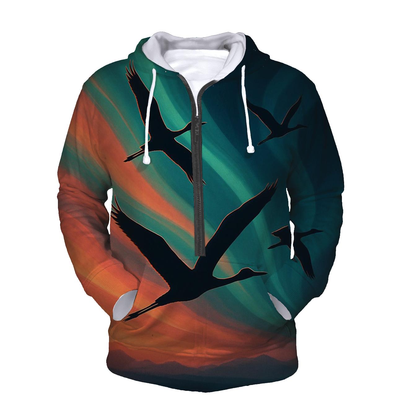 Aurora Sunset Flight hoodies fashion
