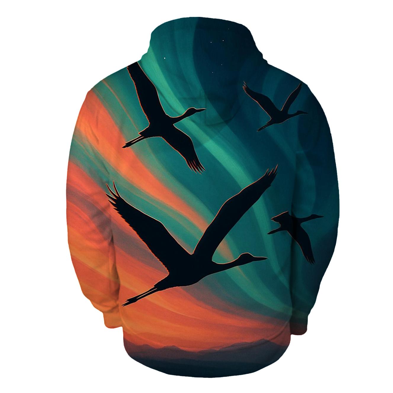 Aurora Sunset Flight hoodies fashion