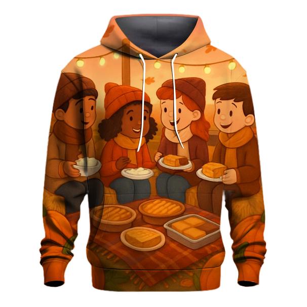 Pumpkin Patch Hayride Supper printed hoodies