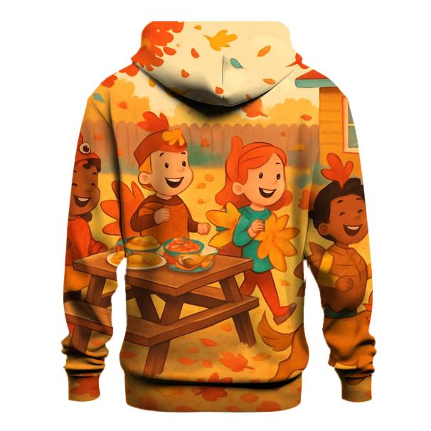 Little Turkeys Backyard Parade embroidered hoodies