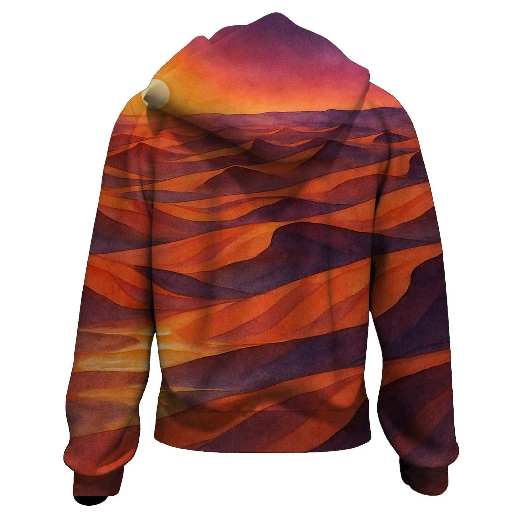 Desert Mirage Emberfall custom hoodies