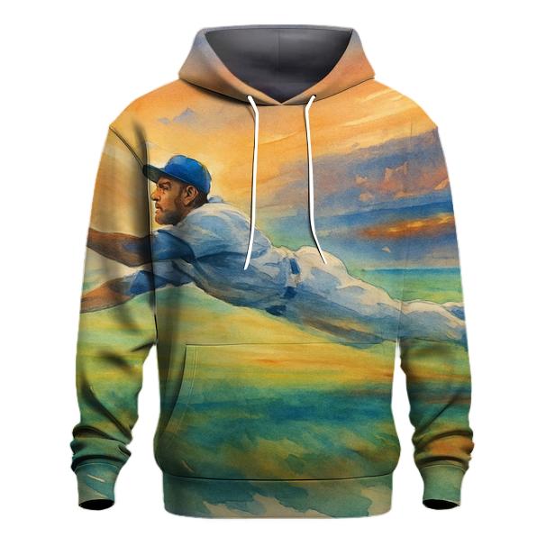 California Sunset Outfield Dive pullover hoodies