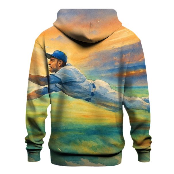 California Sunset Outfield Dive pullover hoodies