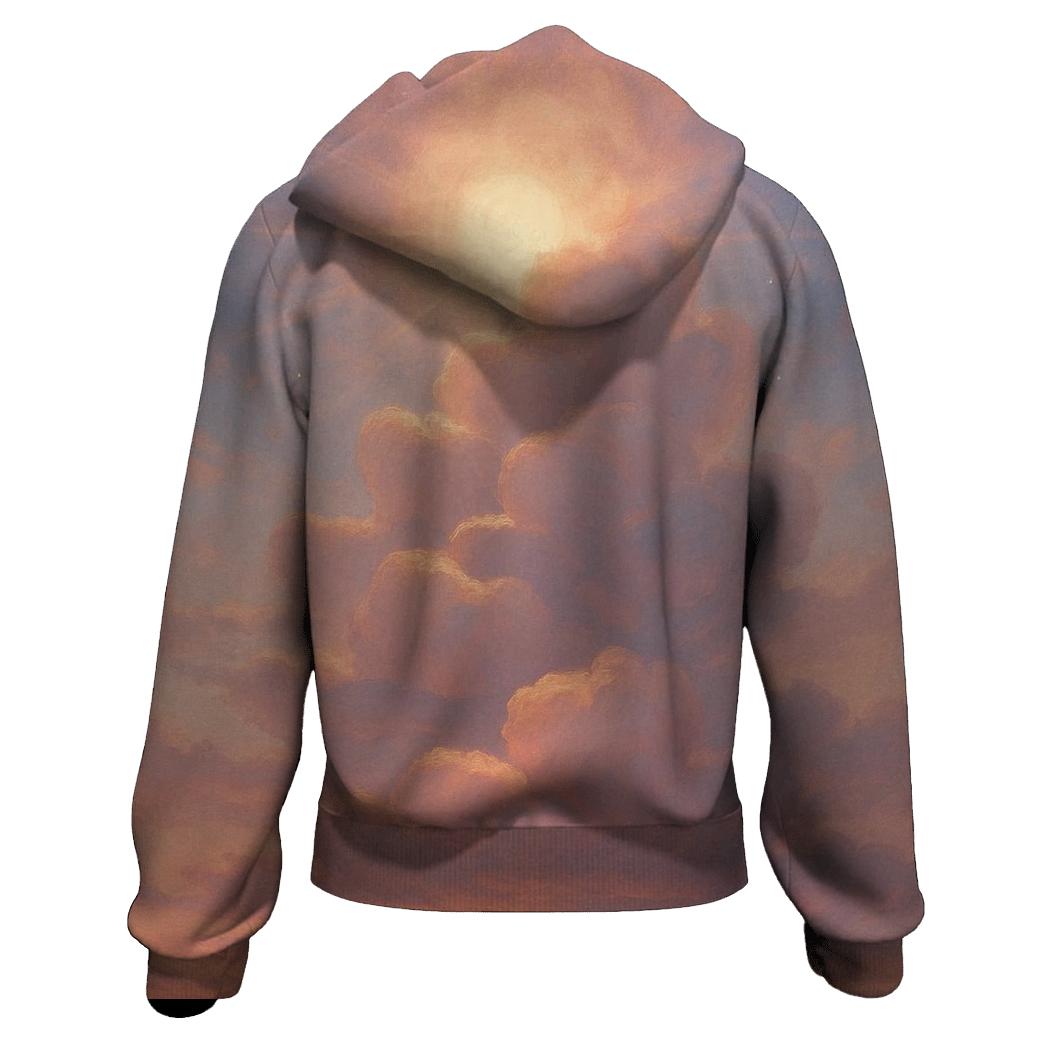 Cloud Steps To Sundown graphic hoodies