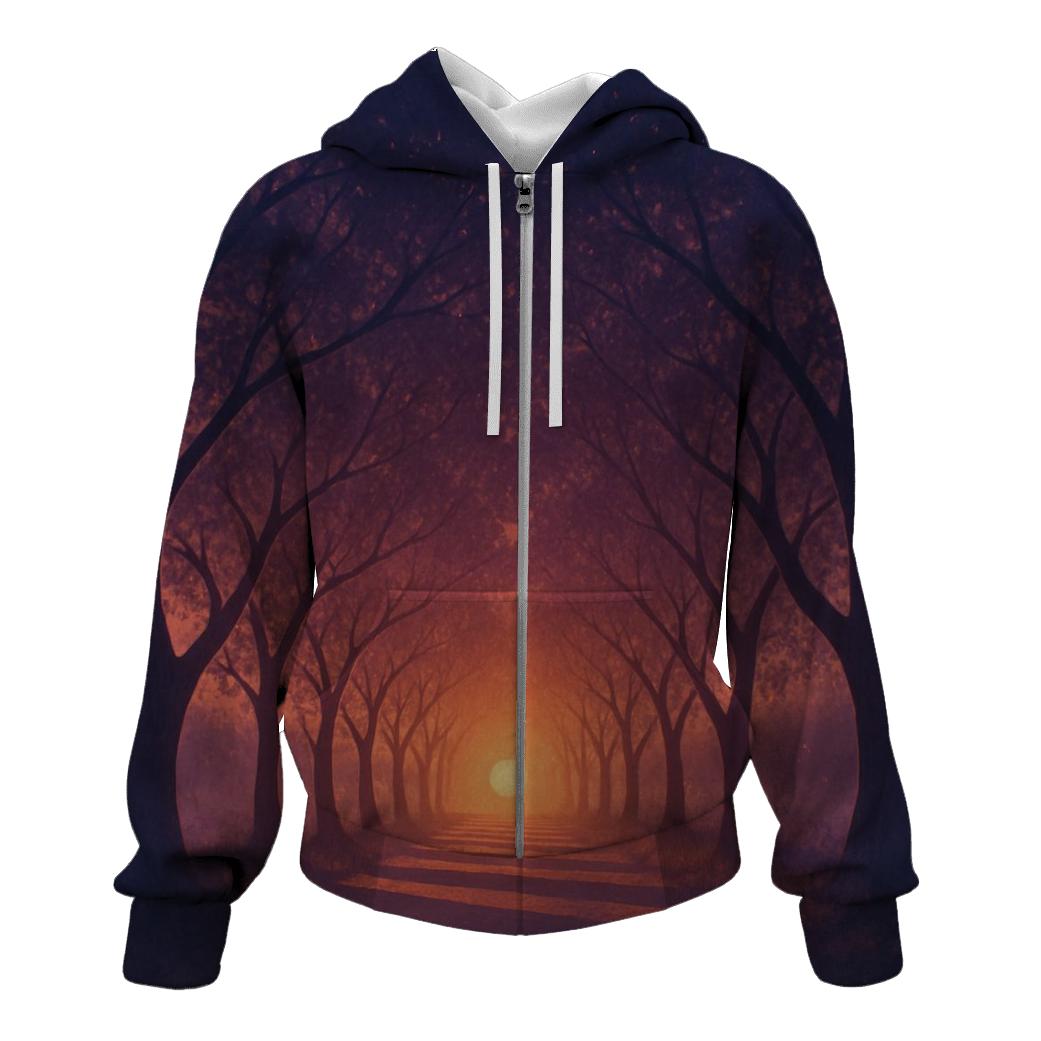 Twilight Orchard Glow heavyweight hoodies
