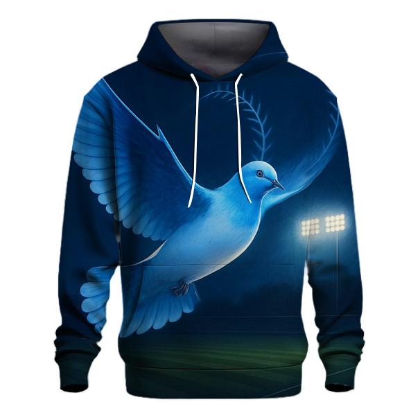 Midnight Dove Over Left Field zip-up hoodies