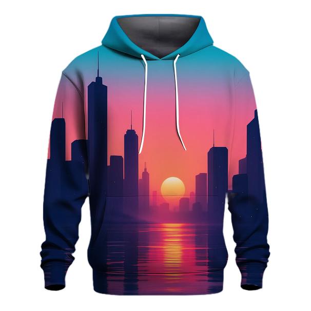 City Of Melting Skies embroidered hoodies