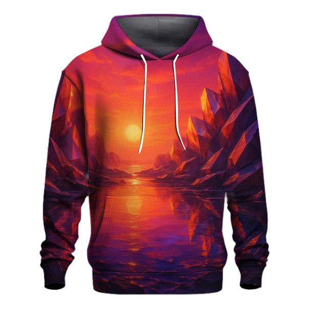 Crystalline Sunset Cove hoodie designs