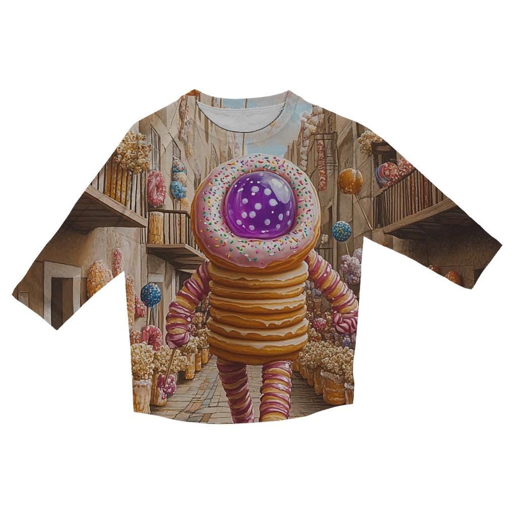 Donut Alley Street Parade stylish quarter sleeve tops