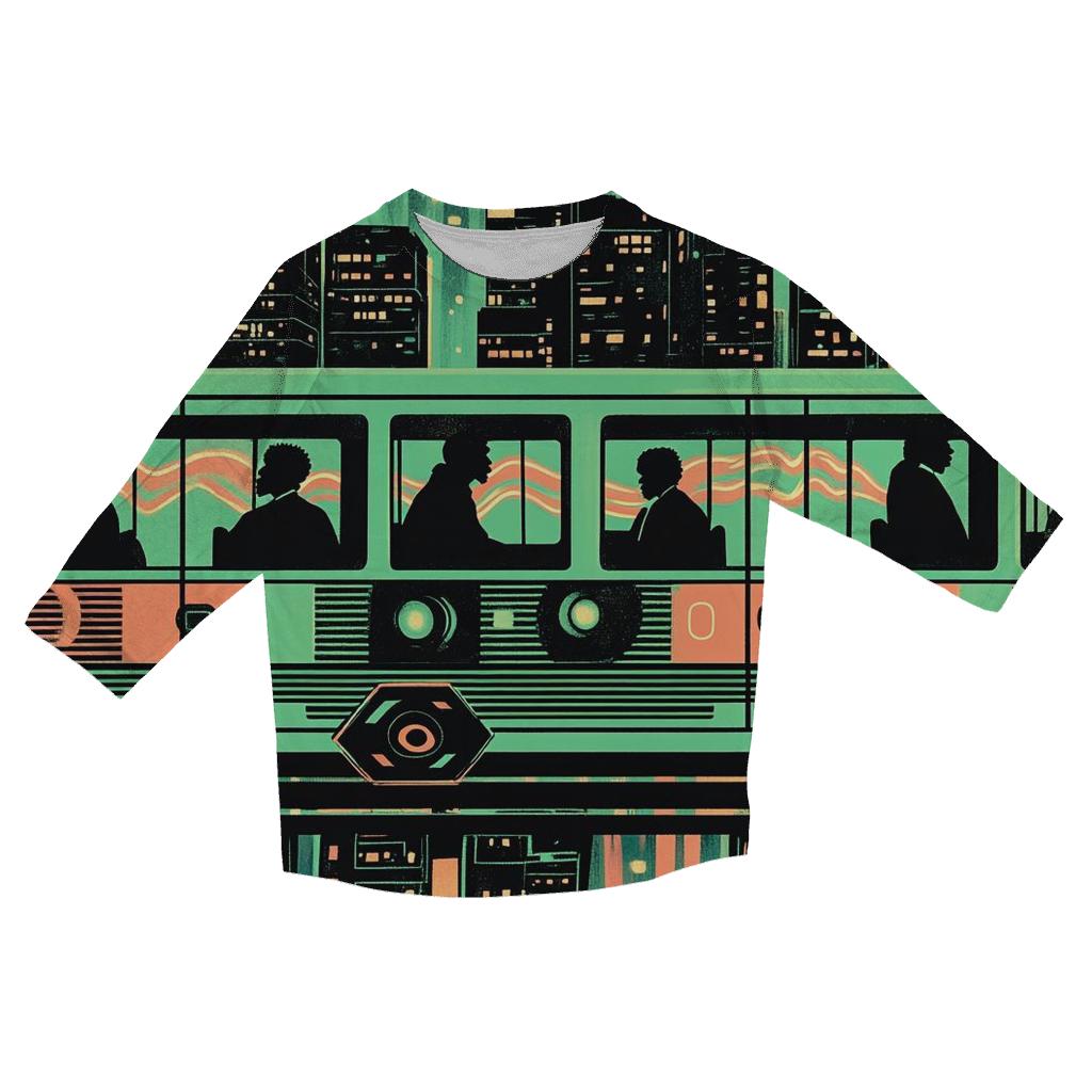 A Tribe Called Quest Midnight Metro Ride trendy 3/4 sleeve tops