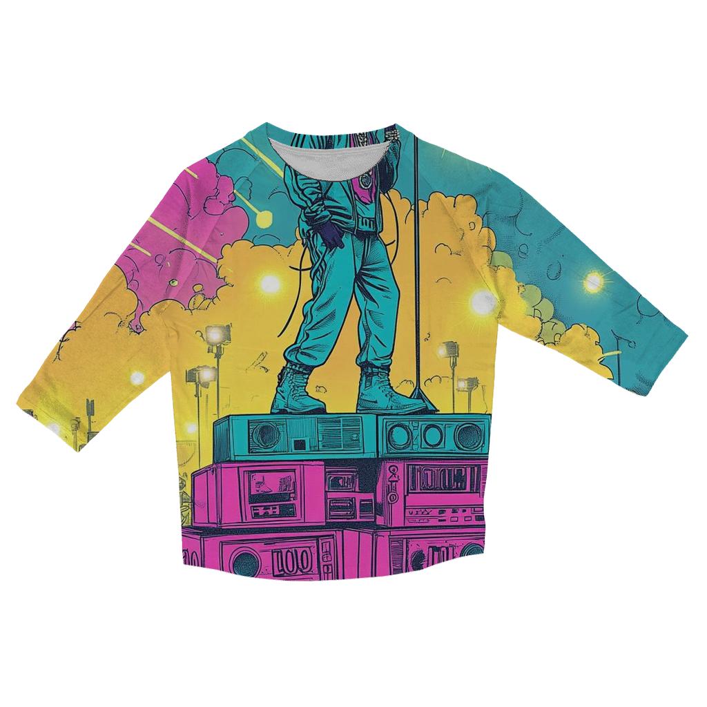 LL Cool J Neon Block Party Arena stylish quarter sleeve tops