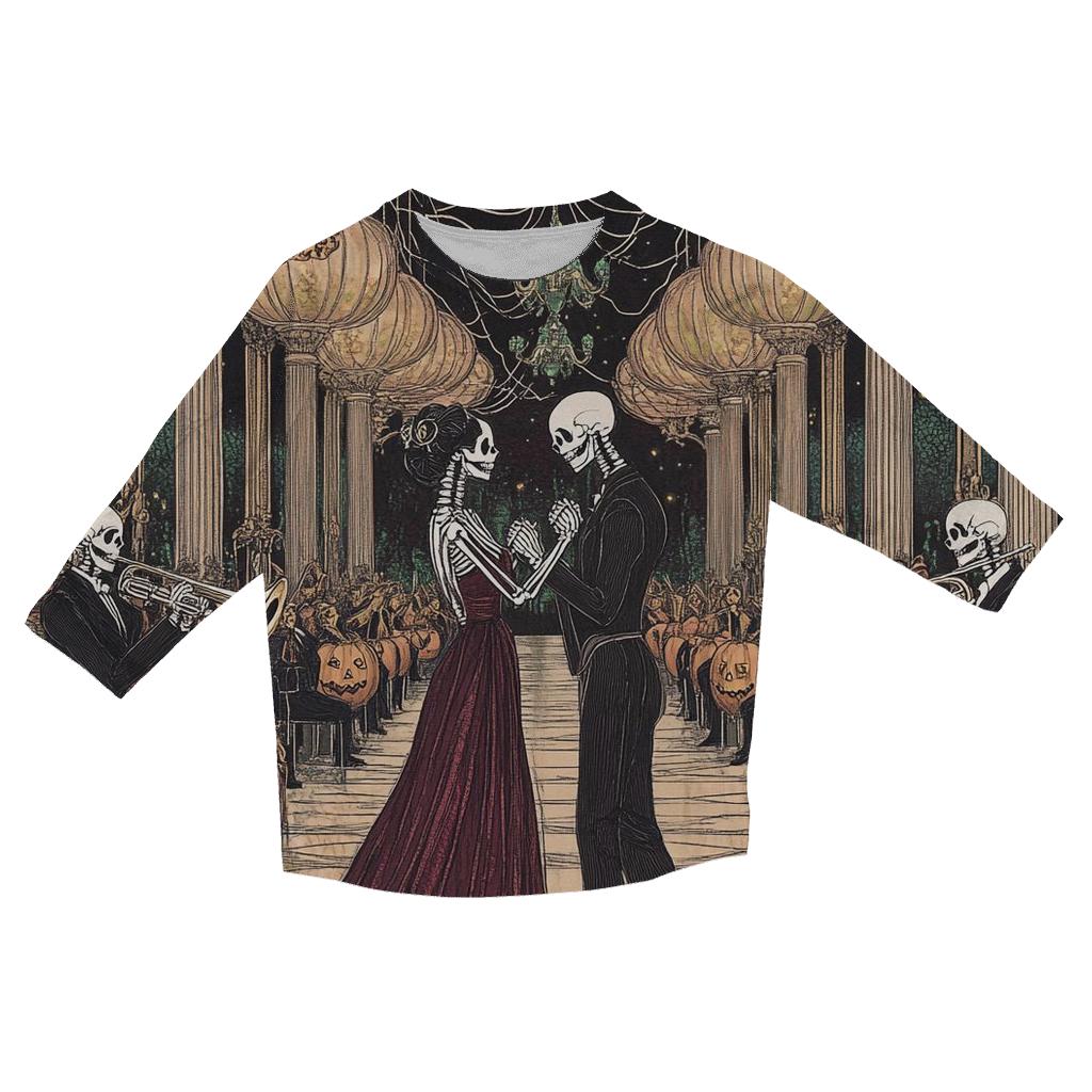 Cobweb Ballroom With Spooky Waltz custom 3/4 sleeve shirts