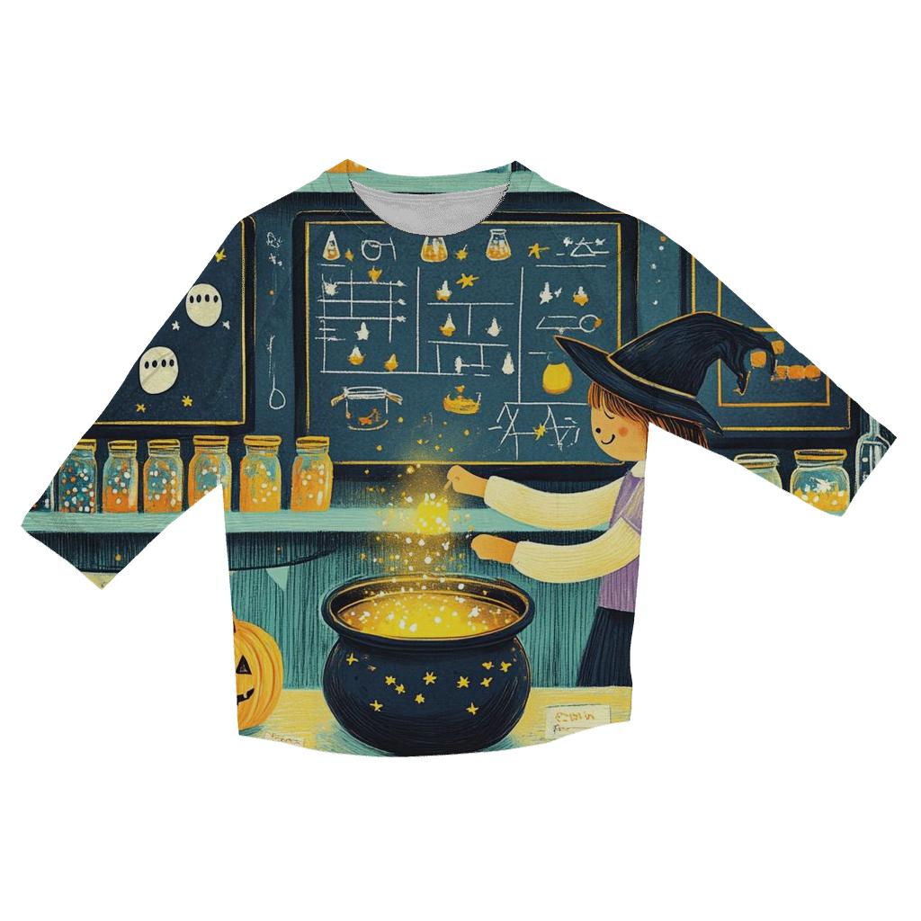 Secret Classroom Halloween Laboratory casual three quarter sleeve shirts