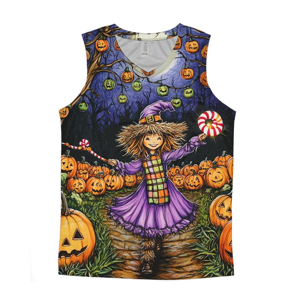 Spooky Orchard Trickster Parade sports performance tank tops