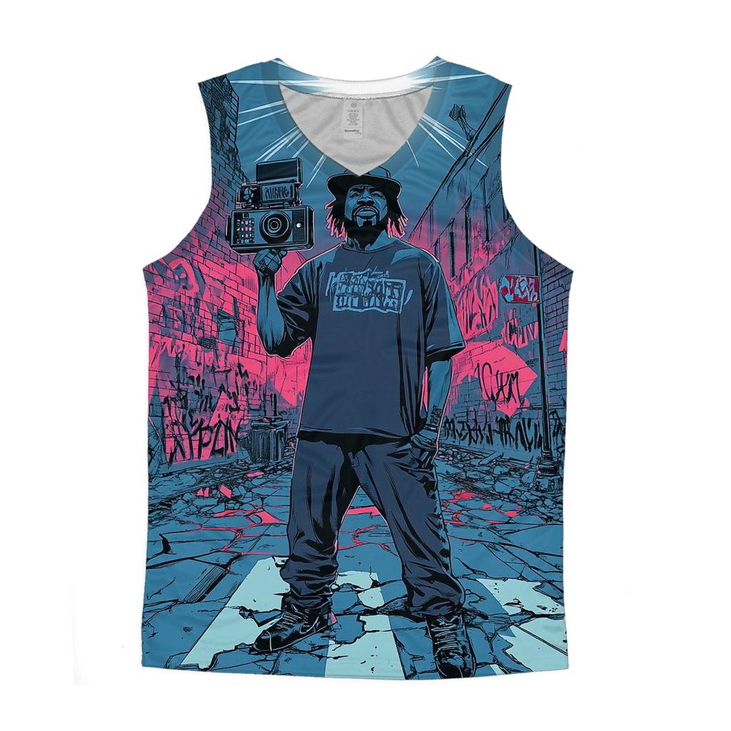 Ice Cube Street Reporter On The Corner casual summer tank tops