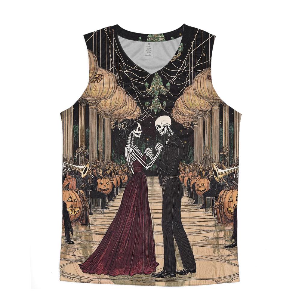Cobweb Ballroom With Spooky Waltz stylish racerback tanks