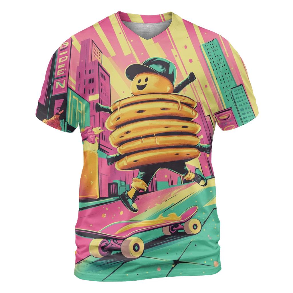 Neon Breakfast Skate Crew personalized full print shirts