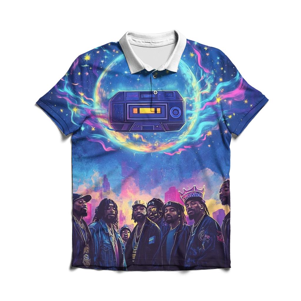 Golden Era Cypher Under The Boombox Moon designer slim fit polos