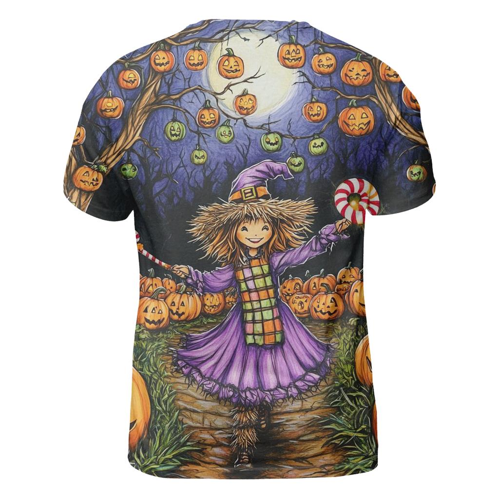 Spooky Orchard Trickster Parade statement graphic shirts