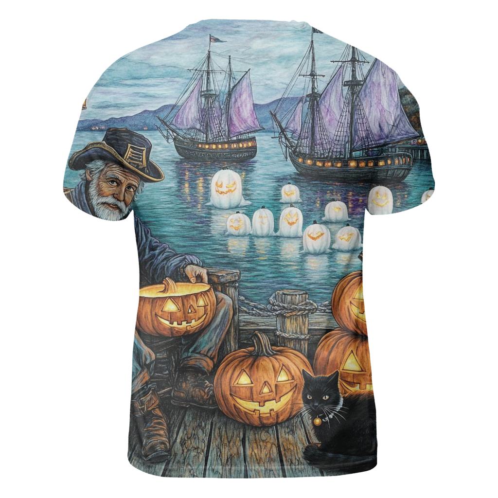 Lantern Maker Of The Haunted Harbor trendy printed shirt styles