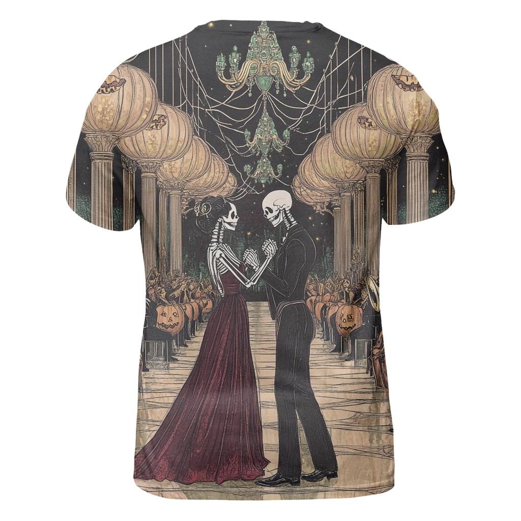 Cobweb Ballroom With Spooky Waltz statement graphic shirts