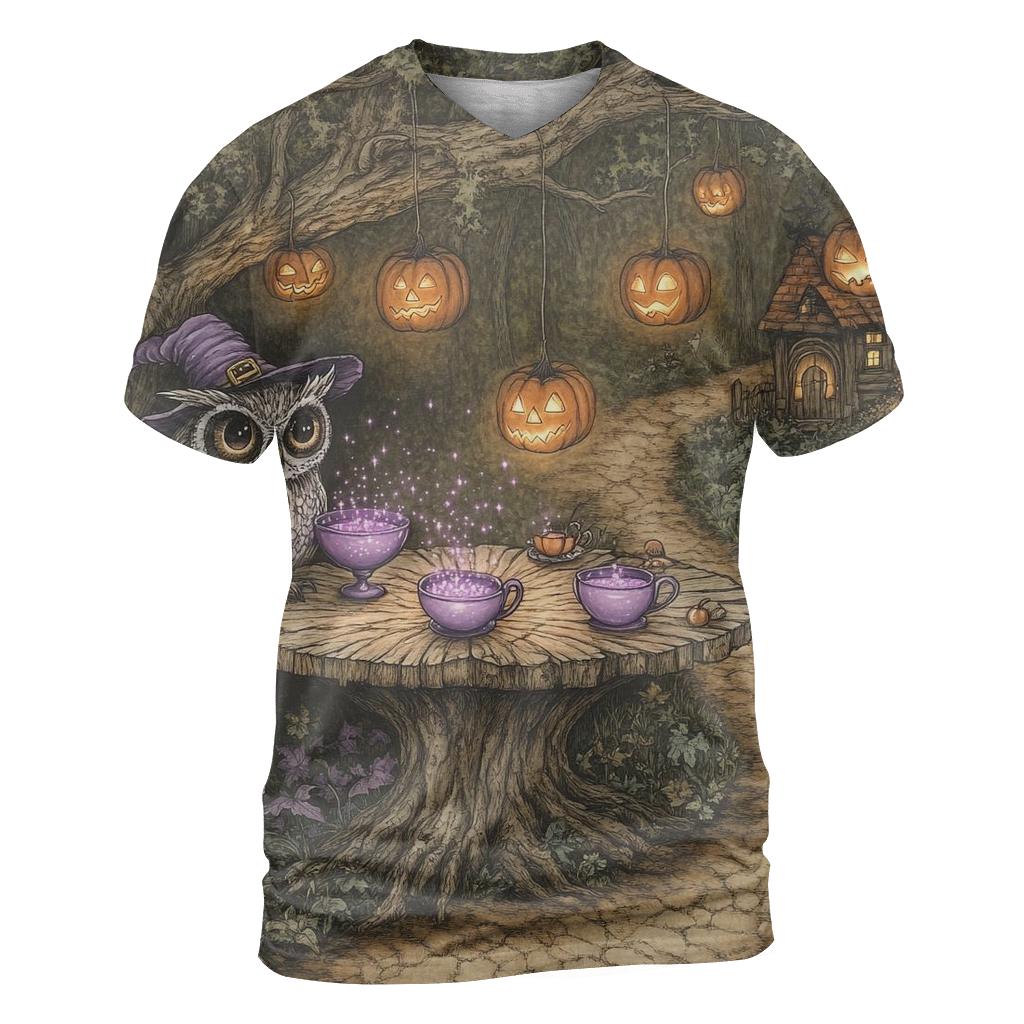 Enchanted Forest Tea Party Haunted Style designer pattern shirts