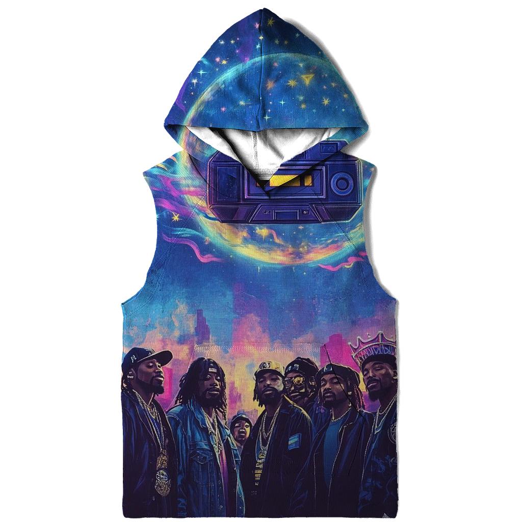 Golden Era Cypher Under The Boombox Moon embroidered hoodies