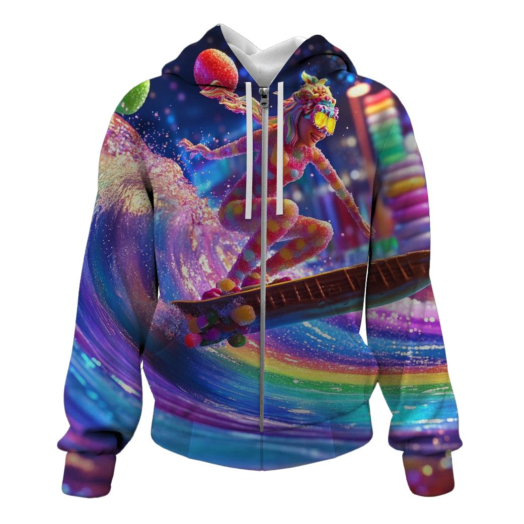 Neon Candy Tsunami Skater hoodie trends
