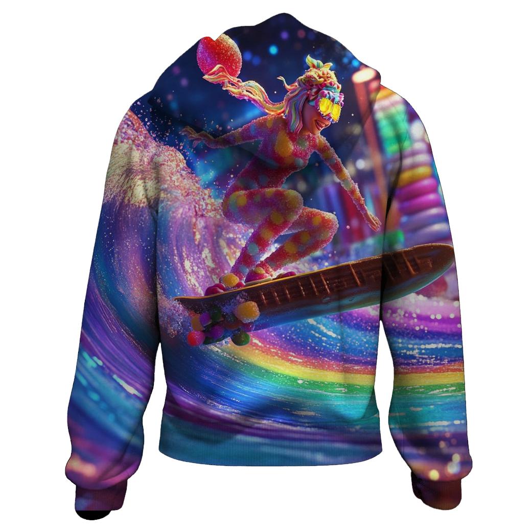 Neon Candy Tsunami Skater hoodie trends