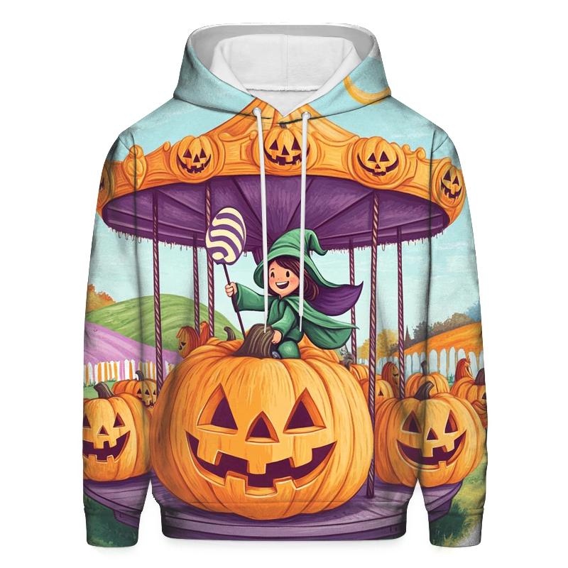 Pumpkin Patch Carousel Spooky Edition custom hoodies
