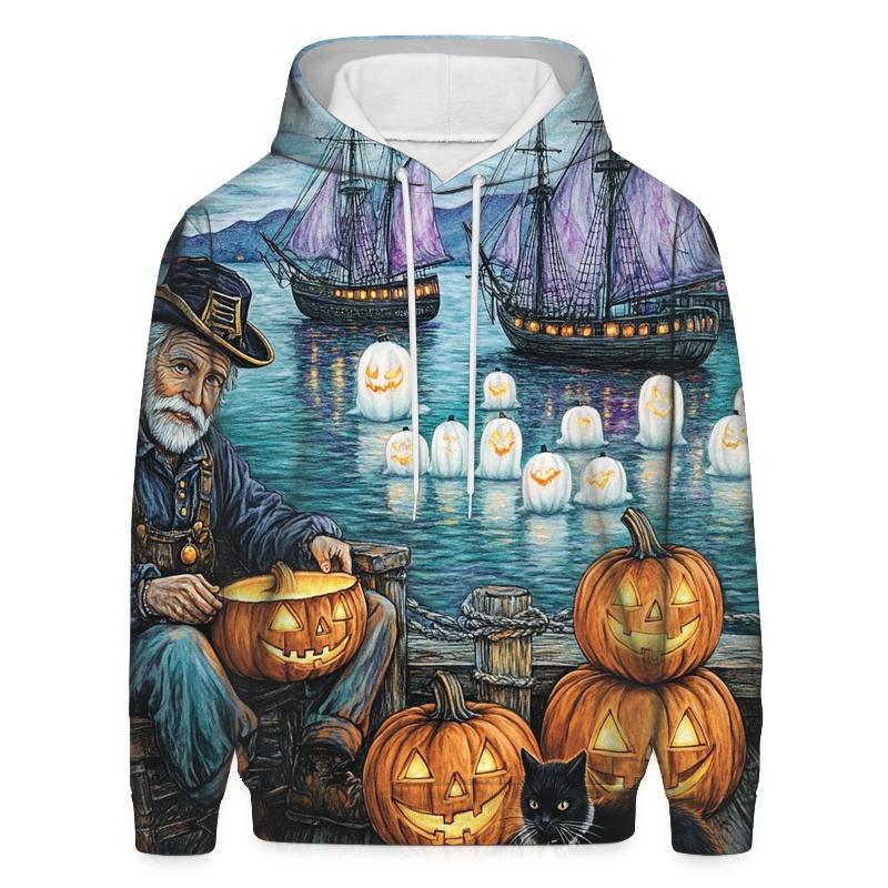 Lantern Maker Of The Haunted Harbor graphic hoodies