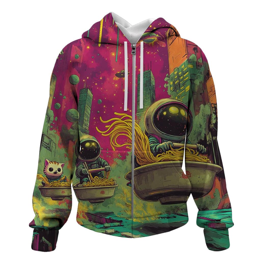 Galactic Noodle Delivery Derby custom hoodies