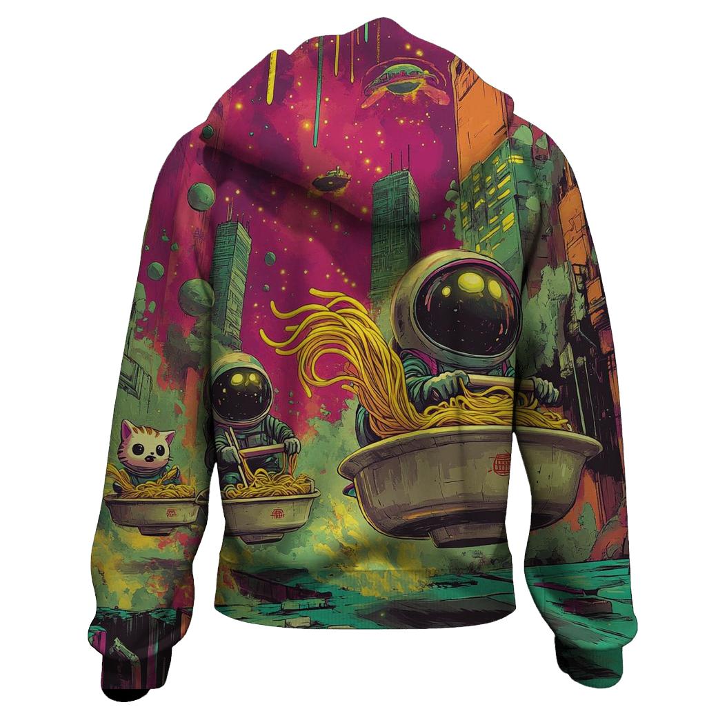 Galactic Noodle Delivery Derby custom hoodies