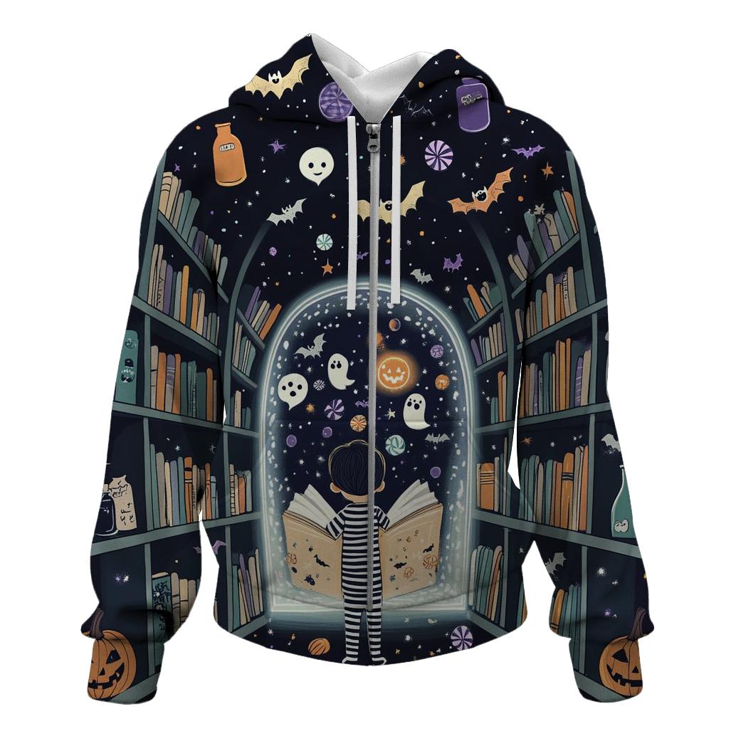 Midnight Library Of Haunted Storybooks heavyweight hoodies