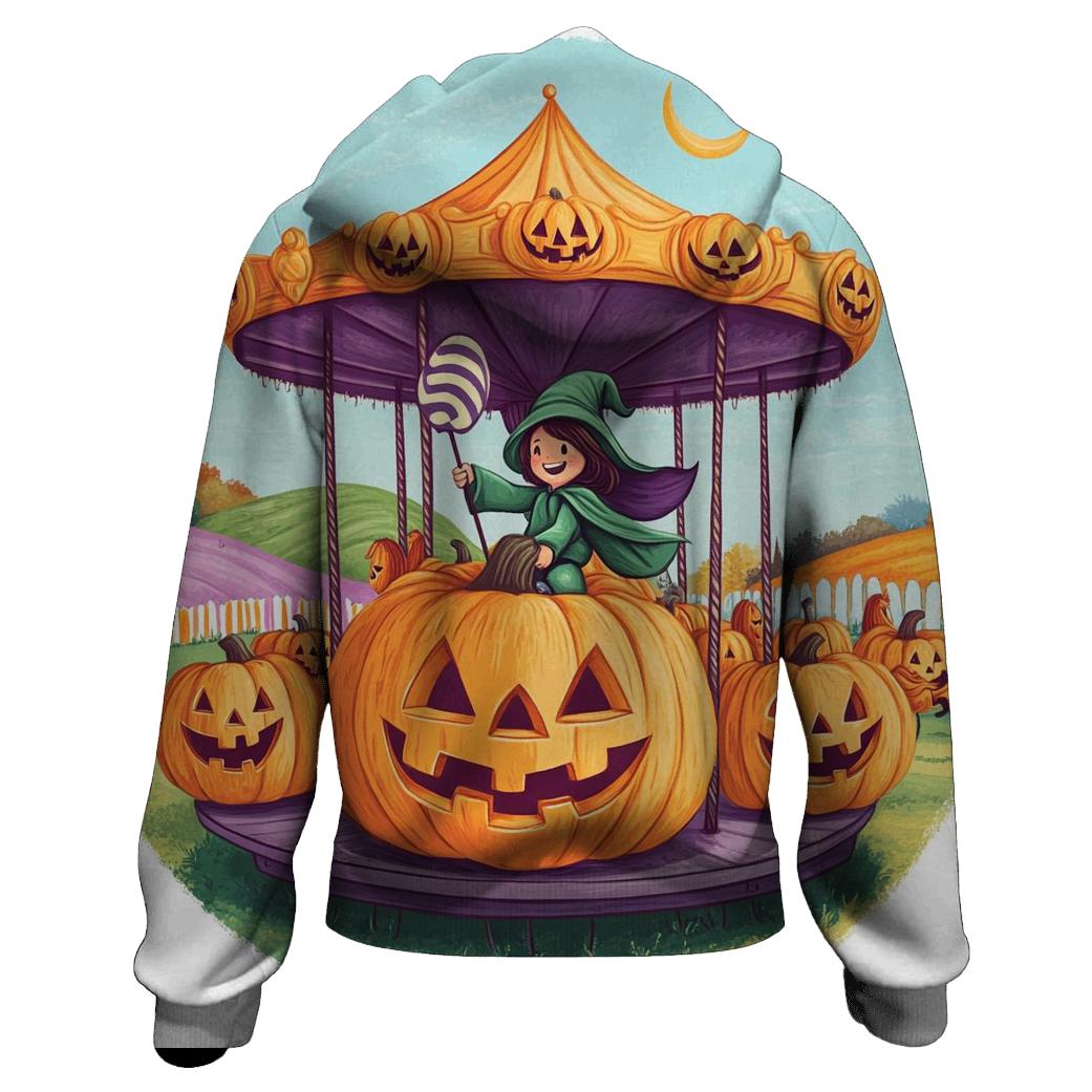 Pumpkin Patch Carousel Spooky Edition heavyweight hoodies