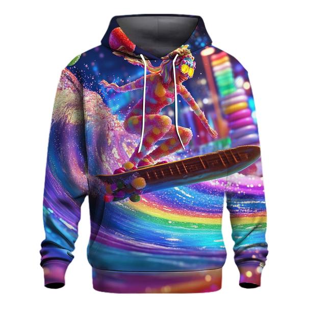 Neon Candy Tsunami Skater pullover hoodies