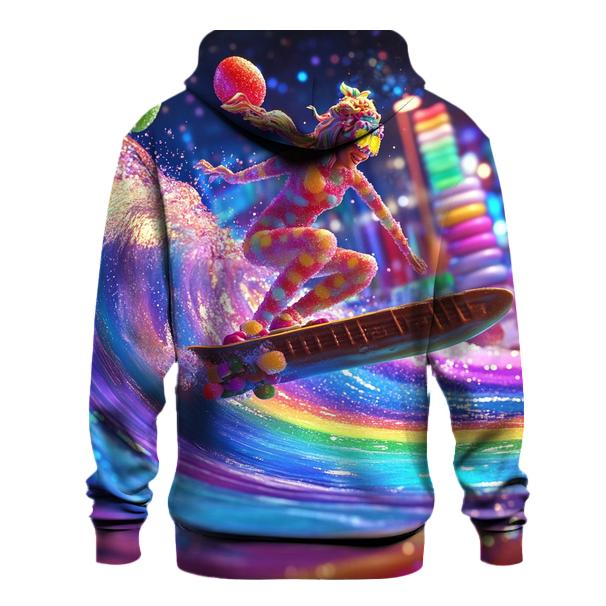 Neon Candy Tsunami Skater pullover hoodies