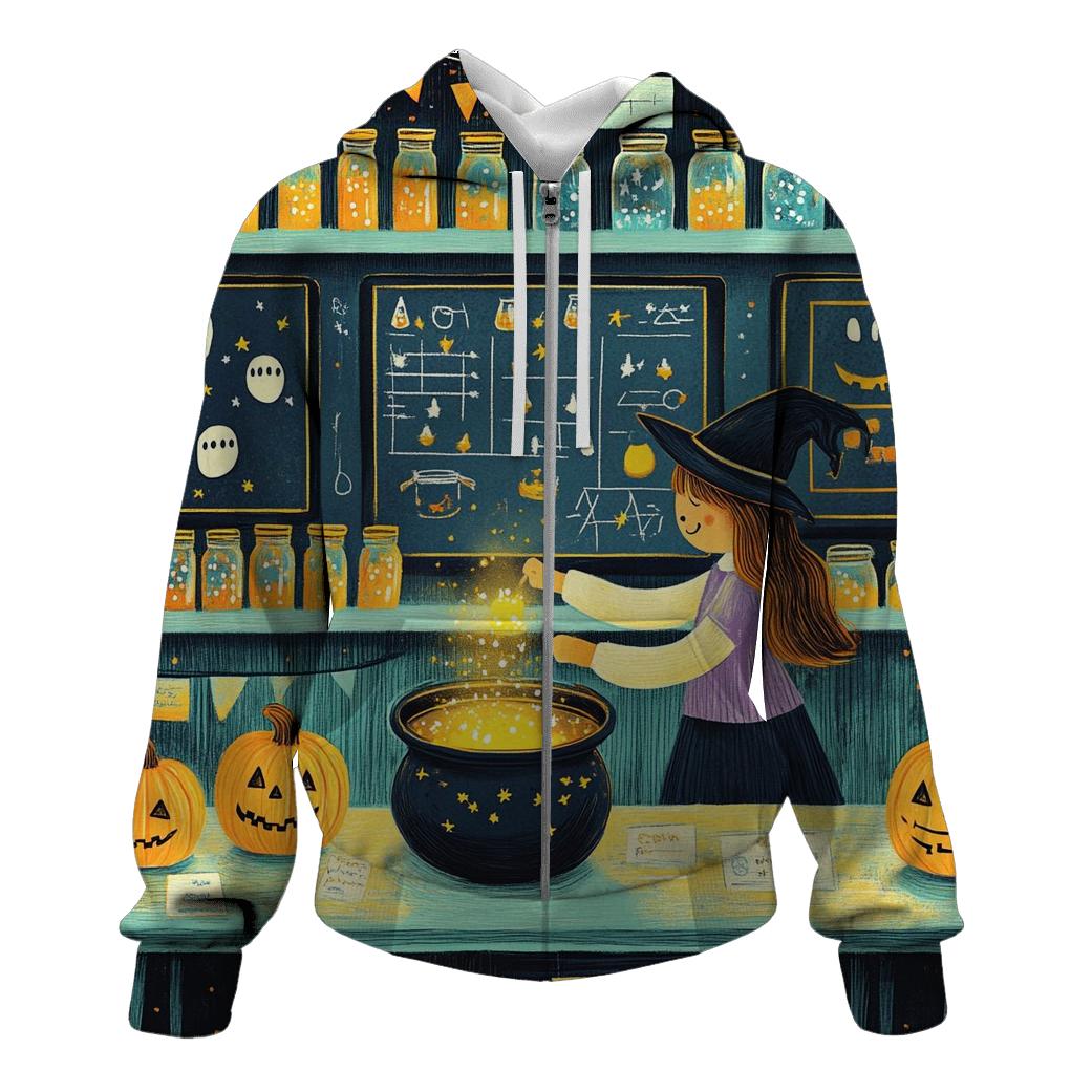 Secret Classroom Halloween Laboratory printed hoodies