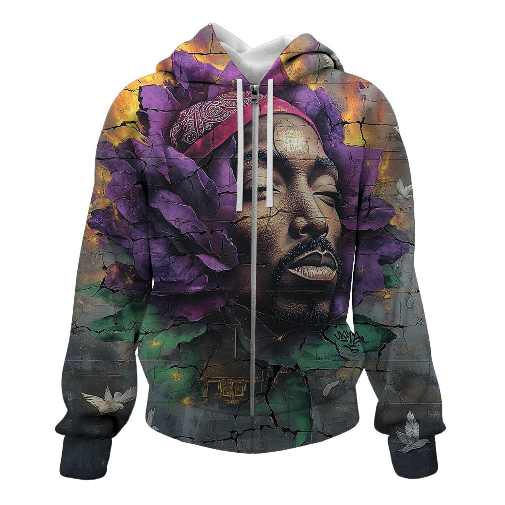 Tupac Rose In The Concrete Jungle hoodie trends